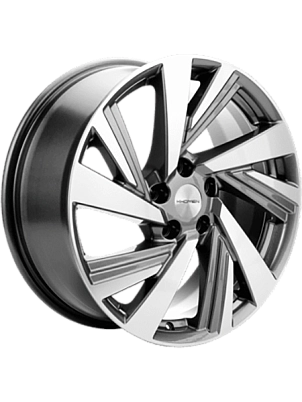 Колесный диск Khomen Wheels KHW1801 7,5xR18 5x114,3 ET37 DIA66,5 Black-FP